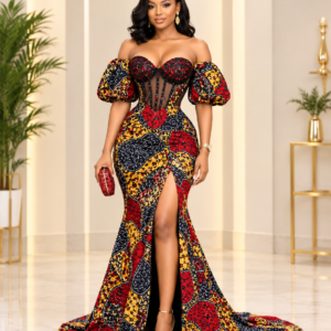 Ankara Evening Gown – Multi Colors
